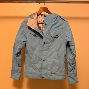 Burton Light Blue Snow Jacket - Women Small